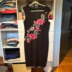 Ivanka Trump black midi dress | size L